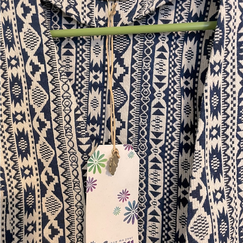 Show Me Your MuMu navy, cream, and tan jacket